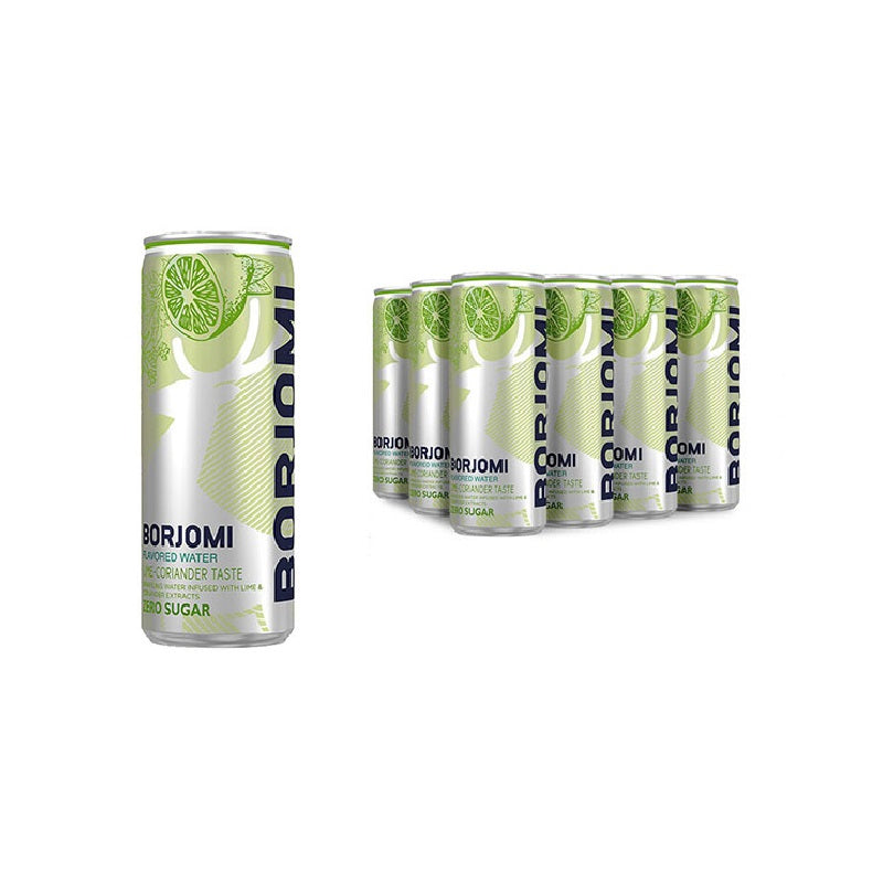 Mineral Water "Borjomi" Carbonated Lime-Coriander Flavored, 0.33L