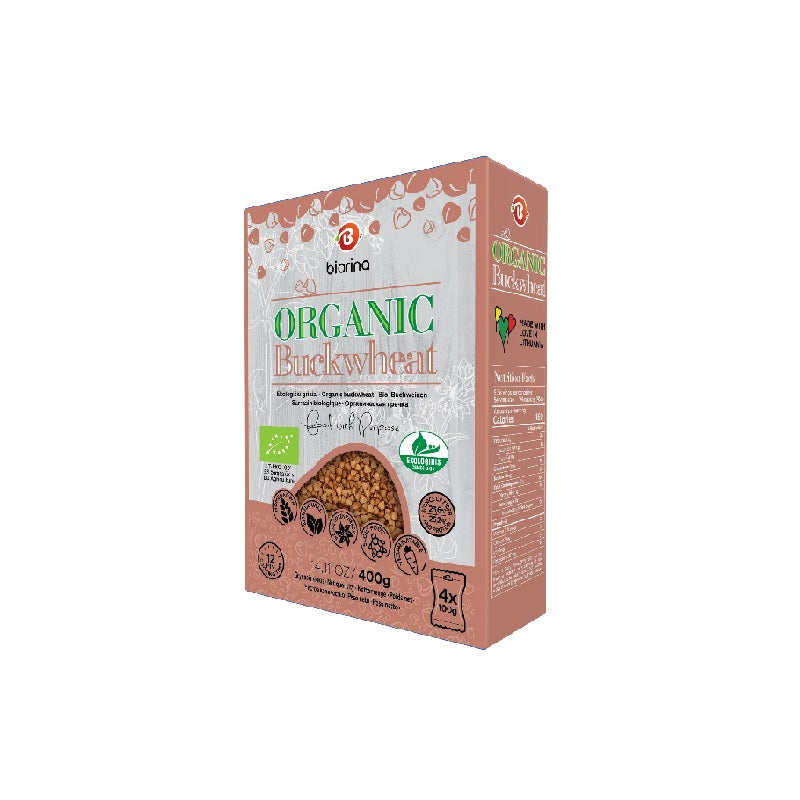 Organic Buckwheat. 400g (cooking bags 4 x 100)