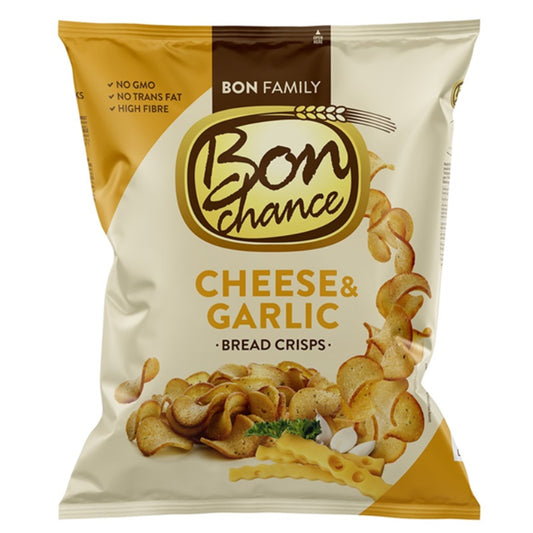 BON CHANCE Bread Chips with Cheese and Garlic, 120g