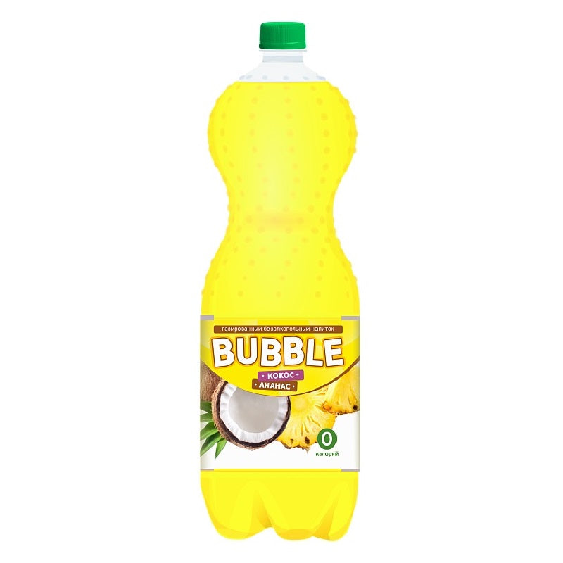 BUBBLE Drink Carbonated Coconut-Pineapple Flavor, 2.0L