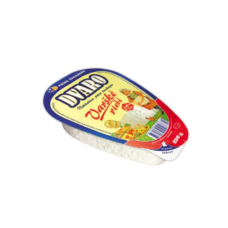 Cottage Cheese "Dvaro" 15% Fat, 250g