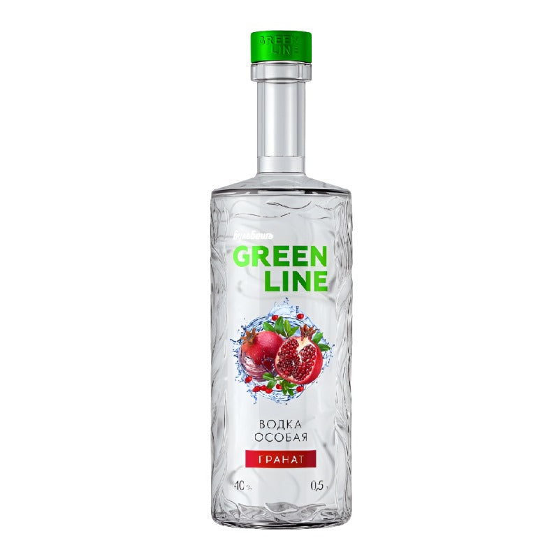 Vodka "Bulbash" Greenline Pomegranate 40%, 0.5L