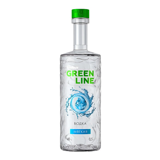 Vodka "Bulbash" Greenline Soft 40%, 0.5L