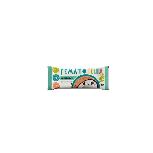 Hematogen "Hematogesha" coconut, 40g