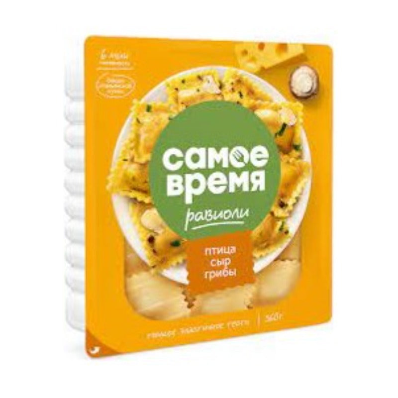 Ravioli with poultry fillet, cheese and mushrooms 360g