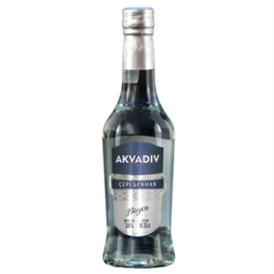 Vodka Akvadiv Serebranna 38%, 0.35L