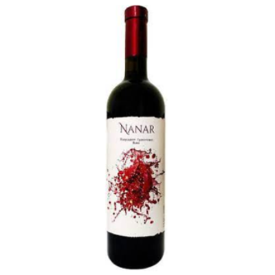 Semi-sweet wine drink "Nanar" Pomegranate Semi-sweet, 0.75L