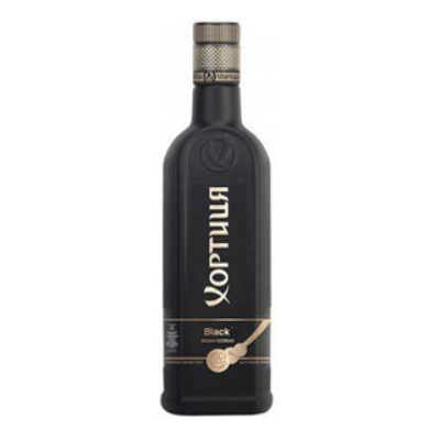 Vodka special Khortytsya Black 40% 0.5L