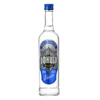 Vodka “Officer Valor 40%，0.5L