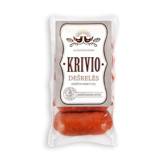 "Delikatesas KRIVIO" Hot Smoked Small Sausages, 590g