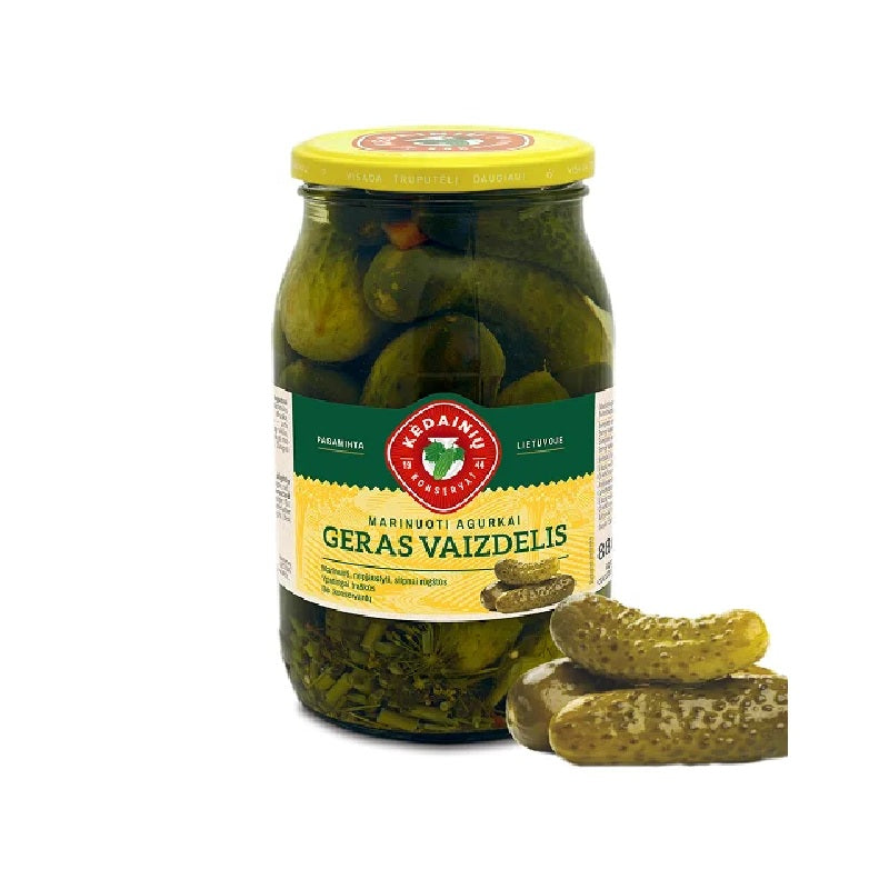 Pickled cucumbersgERAS VAIZDELIS . 0.9 kg