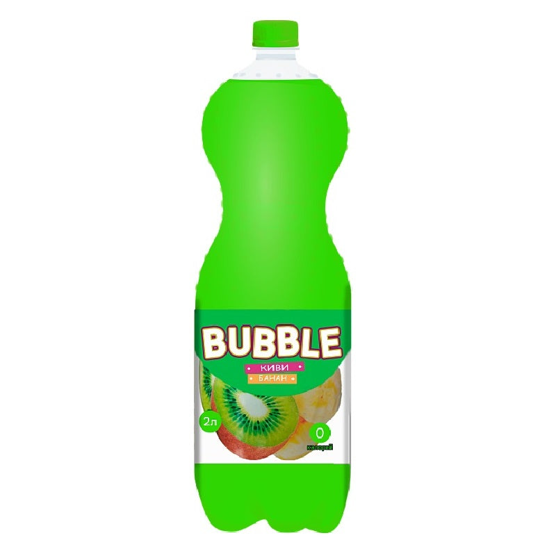 BUBBLE Drink Carbonated Kiwi-Banana Flavor, 2.0L