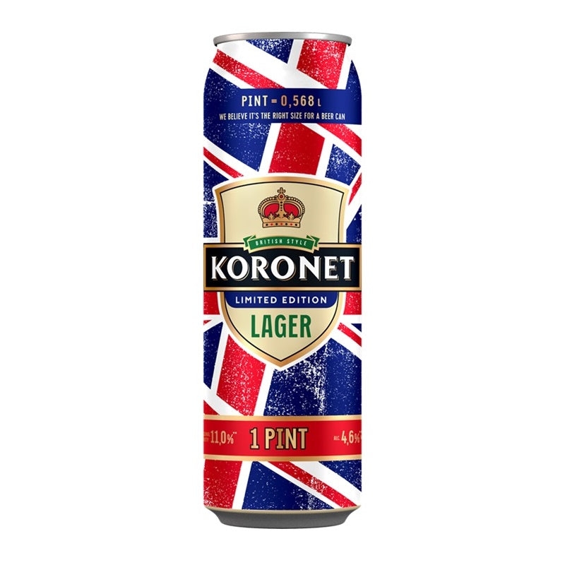 Beer Koronet Lager Canned 4.6%, 0.568L