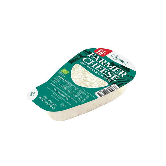 Lithuanian Farmer Cheese Organic 15% Fat, 250g
