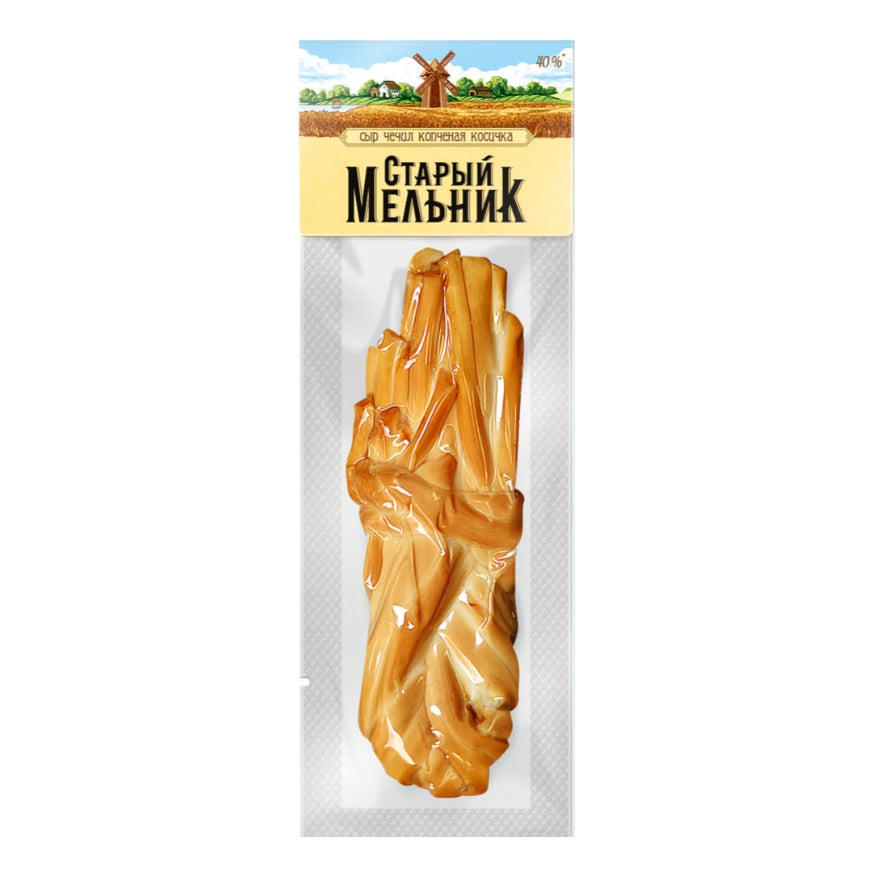 "Stary Melnik" Smoked Braid Chechil Cheese 40%, 100g