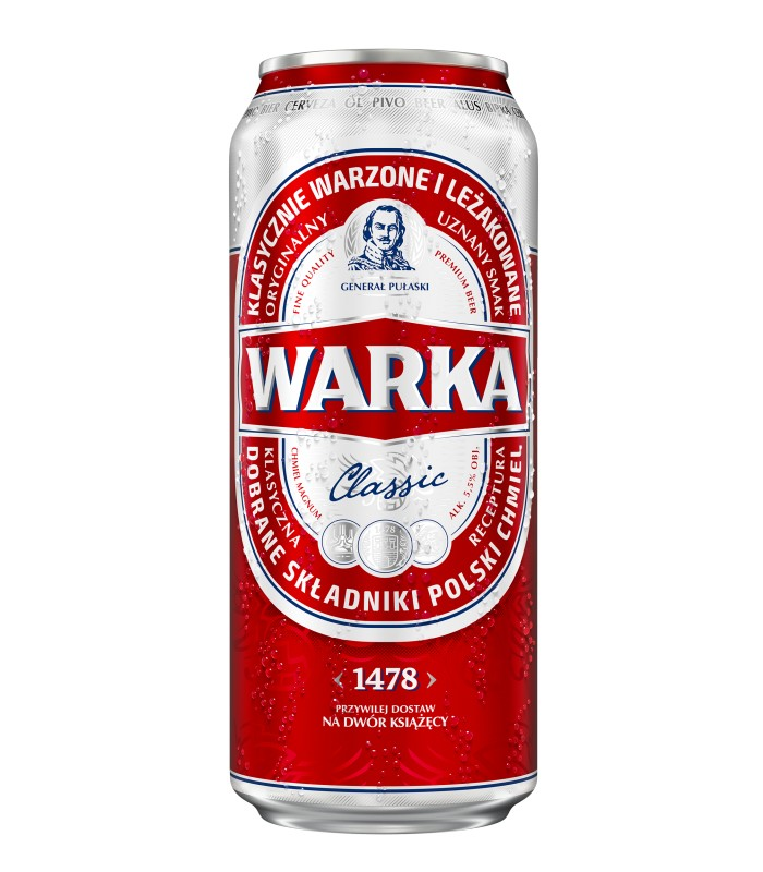 Beer "Warka P. Jaasna" 5,2% 0,5l 11,0GP Dose DPG