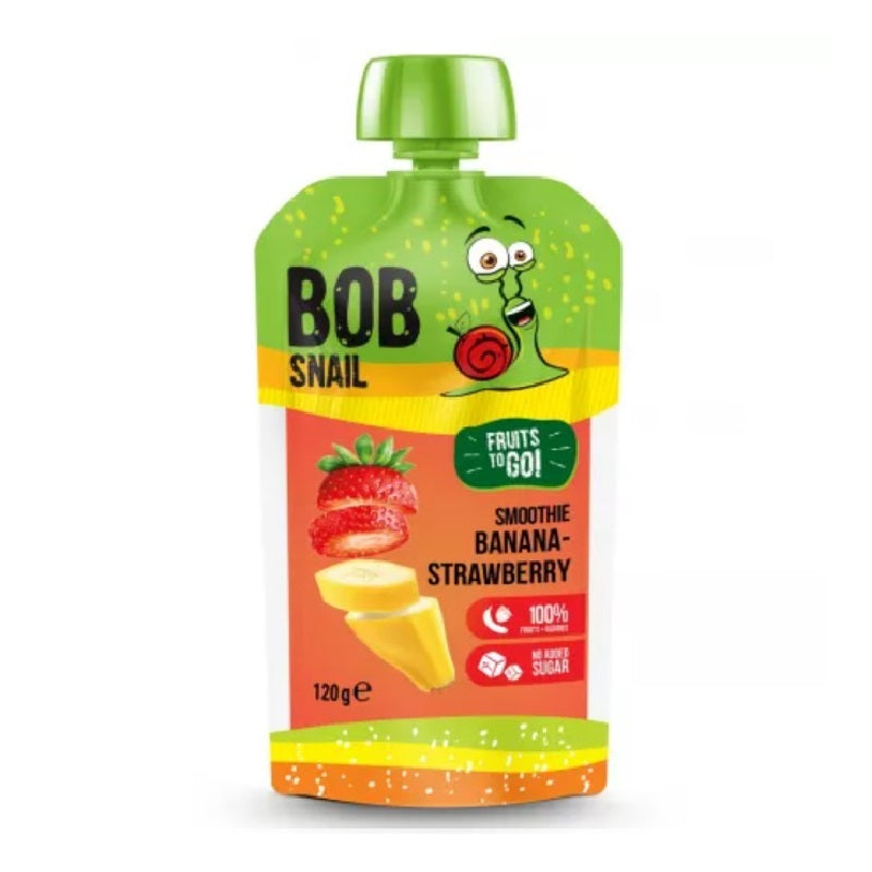 Bob Snail Fruit Smoothie Banana-Strawberry, 120g