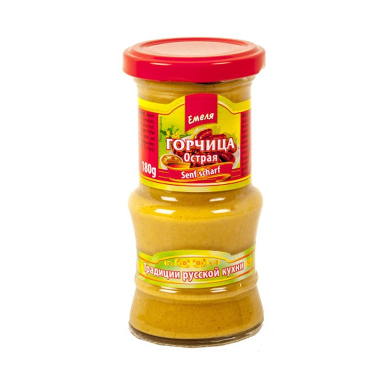 Emelya Mustard "Russian" Hot Spicy, 180g