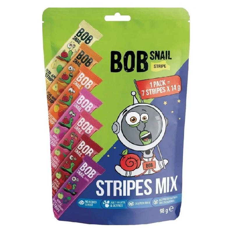 Bob Snail Natural Sweets Rolls Fruit and Berry Mix, 98g