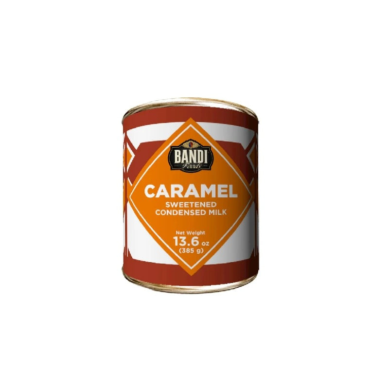 Sweetened Condensed Milk BANDI FOODS caramel. easy opener. 385g