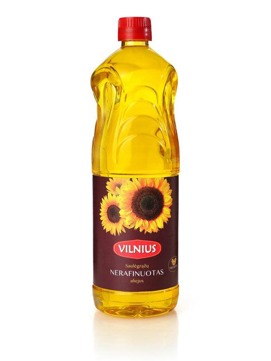 VILNIUS Unrefined Sunflower Oil, 1L