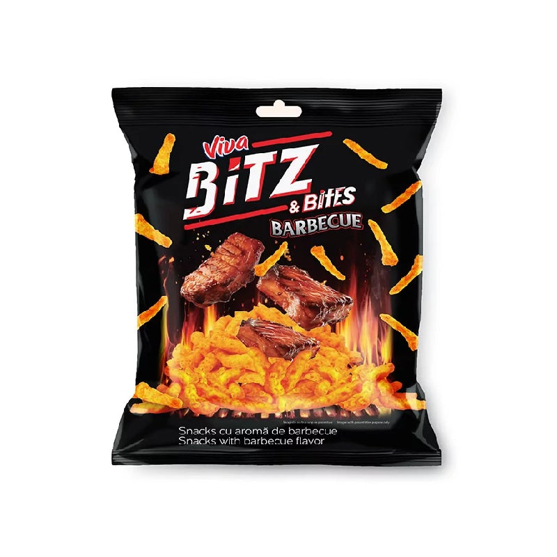 Viva Bitz & Bites Corn Snack with Barbecue Flavor, 100g