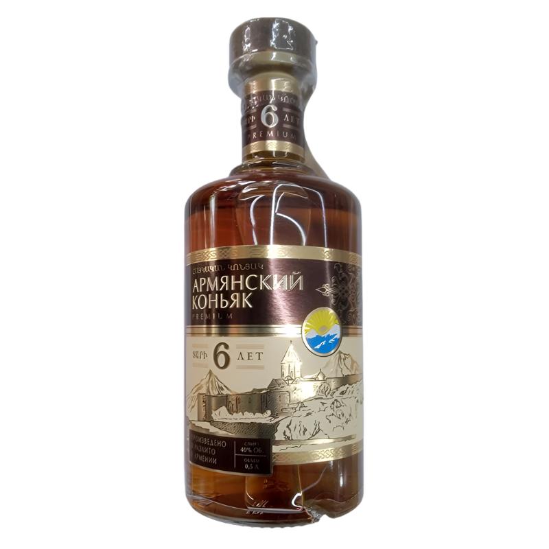 Cognac Armyanskiy Premium 6 years 0.5L