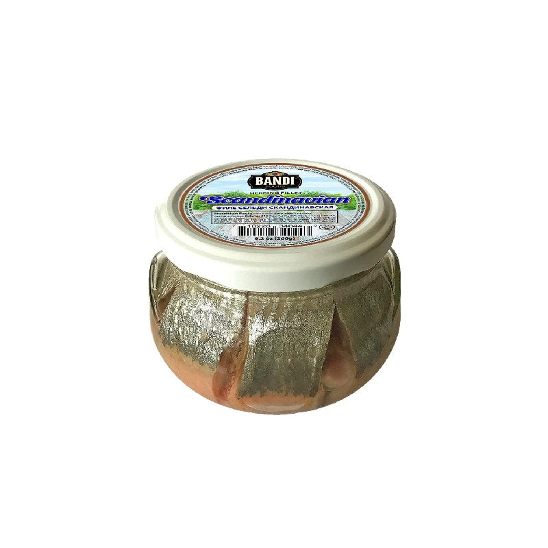 Herring Fillet BANDI FOODS SCANDINAVIAN in oil, glass, 260 g
