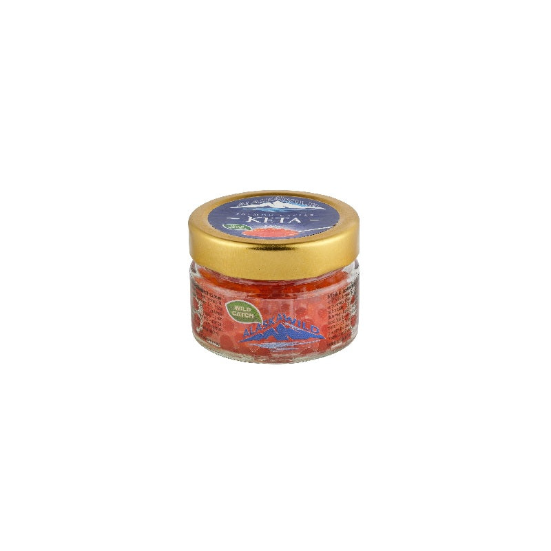 Pink (Gorbuscha) salmon roe 100 g in glass jar