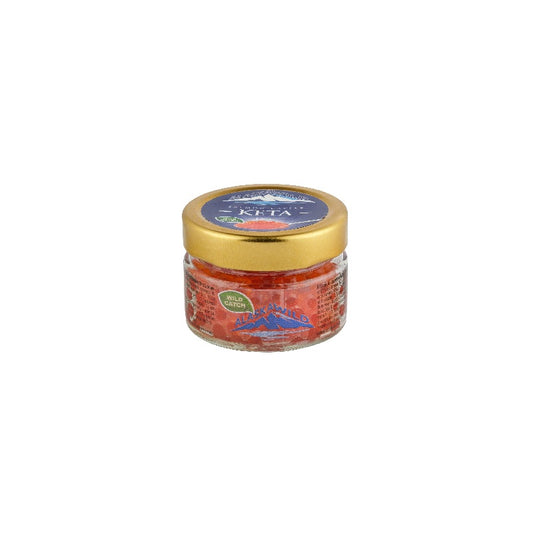 Pink (Gorbuscha) salmon roe 100 g in glass jar