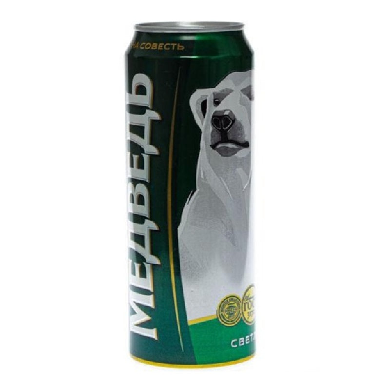 Beer Light White Bear 0,45l can Kaluga