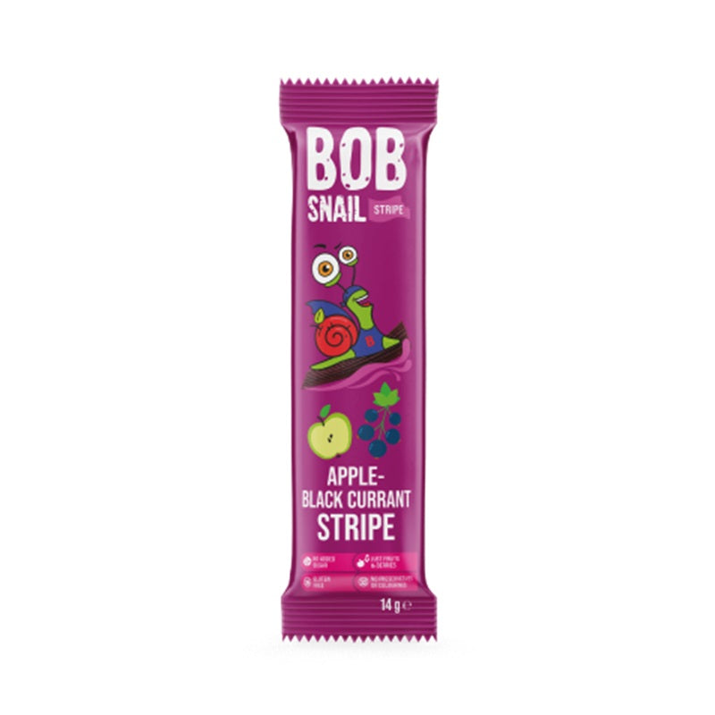 Bob Snail Natural Sweets Stripes Apple-Black Currant, 14g