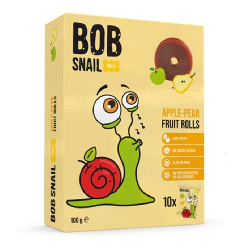 Bob Snail Natural Sweets Rolls Apple-Pear, 100g