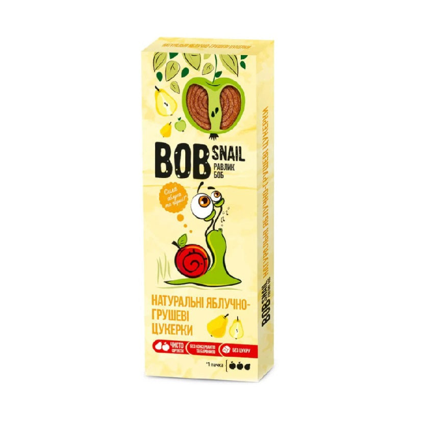 Bob Snail Natural Sweets Rolls Apple-Pear, 30g