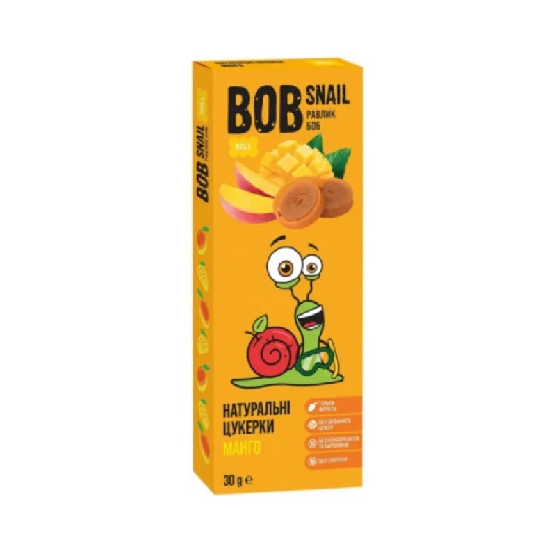 Bob Snail Natural Sweets Rolls Mango, 30g