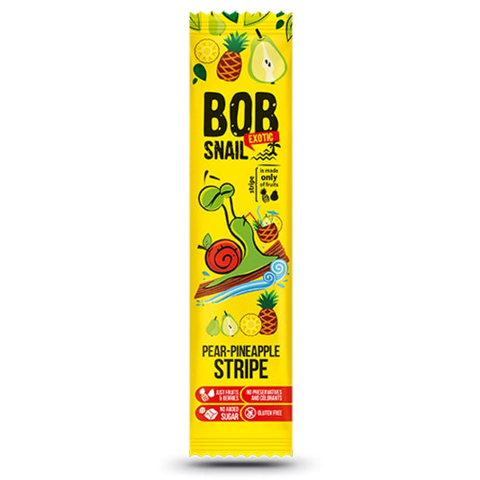 Bob Snail Natural Sweets Stripes Pear-Pineapple, 14g