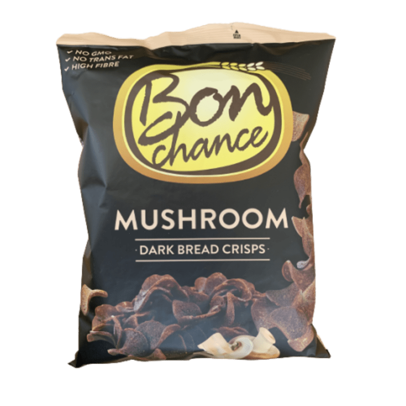 Bread Crisps BON CHANCE Dark Bread Mushroom, 120g