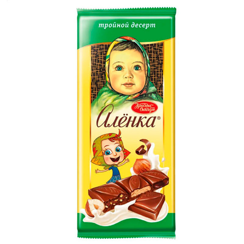 Chocolate Red October Alenka milk triple dessert 85g