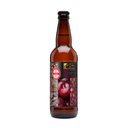 Apple Cider Fern Cider Com with Cherry Flavor 6%, 0.5L