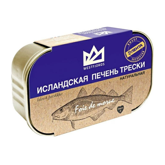 WESTFJORDS Icelandic Cod Liver, 115g