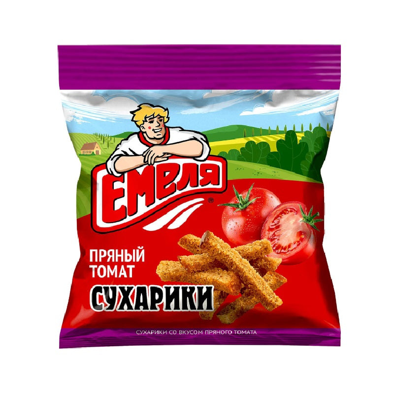 Emelya Croutons with Spicy Tomato Flavor, 40g