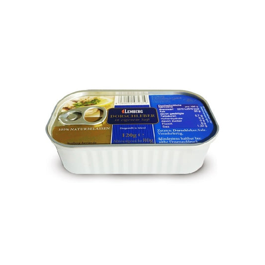 Cod Liver in Own Juice, 120g