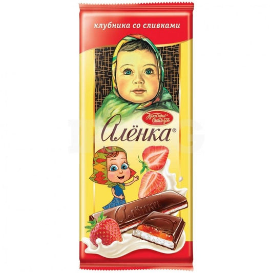 Milk Chocolate Alenka Strawberry with Cream 87g