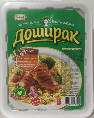 Doschirak Noodles/Plate/Chicken with Paprika, spicy 90g