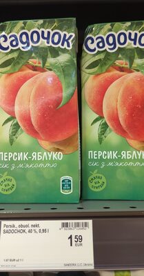 Sadochok Juice Peach-Apple 950ml