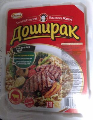 Doschirak Noodles/Plates/Beef 90g