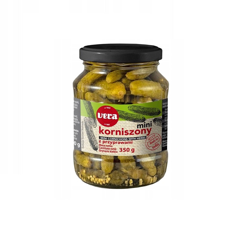 VERA Pickled Gherkins with Spices, 350g