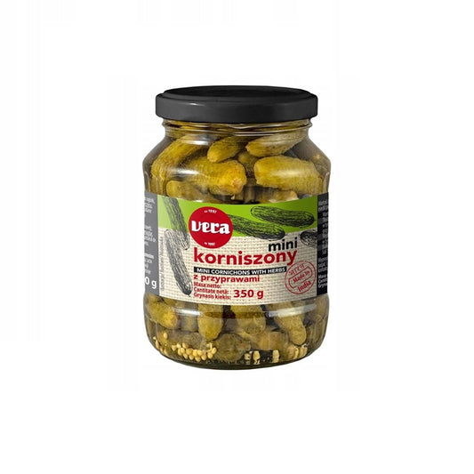 VERA Pickled Gherkins with Spices, 350g