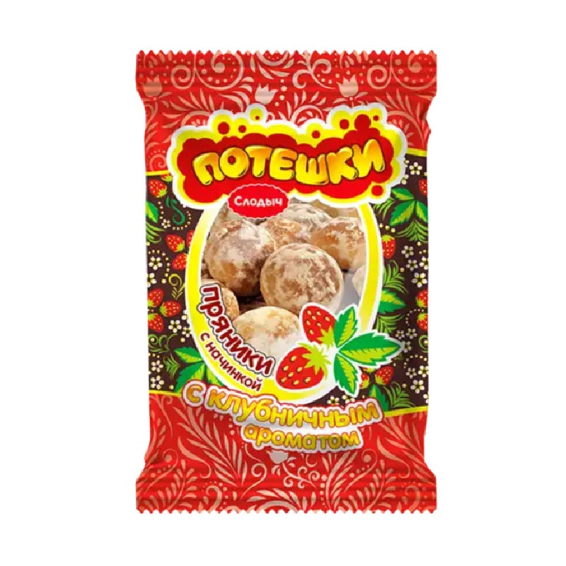 Slodych Gingerbread Poteshki with Strawberry Aroma, 360g