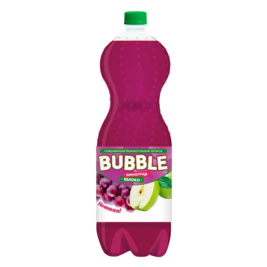 BUBBLE Drink Carbonated Grape-Apple Flavor, 2.0L